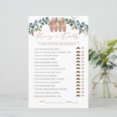 Wasserfarbe Boho Mommy oder Daddy Baby Showspiel (Stehend Vorderseite)