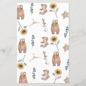 Wasserfarbe Boho Mommy oder Daddy Baby Showspiel (Rückseite)