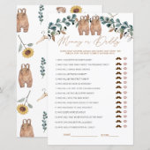 Wasserfarbe Boho Mommy oder Daddy Baby Showspiel (Vorne/Hinten)