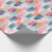 Wasserfarbe Boho Pinselstriche Geschenkpapier (Ecke)