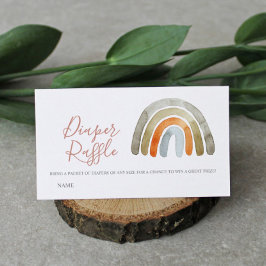 Wasserfarbe Boho Rainbow Kinderdusche Windelwanne Begleitkarte