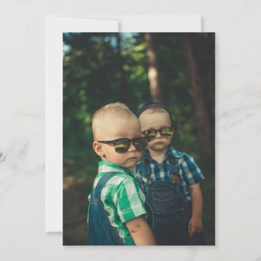 Wasserfarbe Boho Retro hier kommt die Sonne maßges Einladung (Rückseite)