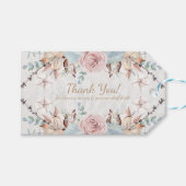 Wasserfarbe BOHO Rustikales Wald Blumenhorn Einhor Geschenkanhänger (Vorderseite (Horizontal))