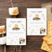 Wasserfarbe Bonfire Babydusche Windelwaschmaschine Begleitkarte