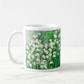 Wasserfarbe Botanische Lily of the Valley Kaffeetasse (Links)