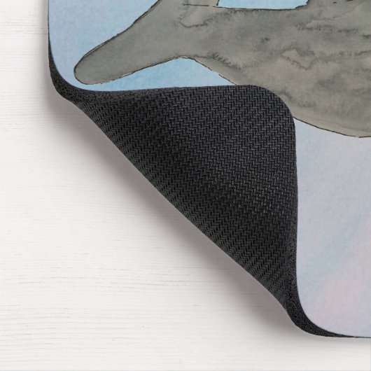 Wasserfarbe Bottlenose Dolphin Mousepad (Ecke)