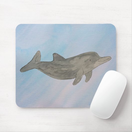 Wasserfarbe Bottlenose Dolphin Mousepad (Mit Mouse)