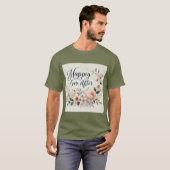 Wasserfarbe Bouquet glücklich nach Mens Tshirt (Vorne ganz)