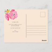 Wasserfarbe Bouquet Mason Jar Blume, die wir beweg Postkarte (Rückseite)