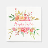 Wasserfarbe Bouquet Ostern Napkins Serviette (Vorderseite)