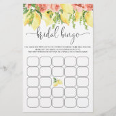 Wasserfarbe Brautparty Bingo Spiel (Vorderseite)