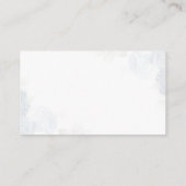 Wasserfarbe Brautparty Blaue Flora Rezept Begleitkarte (Rückseite)