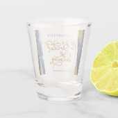 Wasserfarbe Brautparty Brille | ABSTRAKT Schnapsglas (Rückseite)