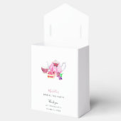 Wasserfarbe Brautparty Tee Party Rosa Danke Geschenkschachtel (Geöffnet)