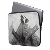 Wasserfarbe Breitbild-Zeichen Wrapping Laptopschutzhülle (Vorderseite Links)