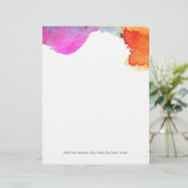 Wasserfarbe Briefkopf (Stehend Vorderseite)