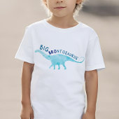 Wasserfarbe Brontosaurus Big Brother Dinosaurier T-Shirt