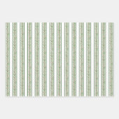 Wasserfarbe Burgund Amaryllis & Topiary Weihnachte Geschenkpapier Set (Vorderseite 3)