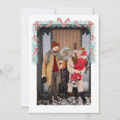 Wasserfarbe Candy Cane Garland Weihnachten (Vorderseite)