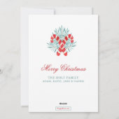 Wasserfarbe Candy Cane Garland Weihnachten (Rückseite)