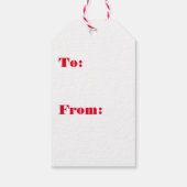 Wasserfarbe Candy Cane Weihnachten Geschenkanhänger (Rückseite)