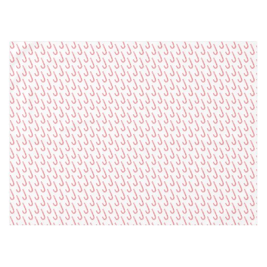 Wasserfarbe Candy Cane Weihnachtsmuster Tischdecke (Vorderseite (Horizontal))