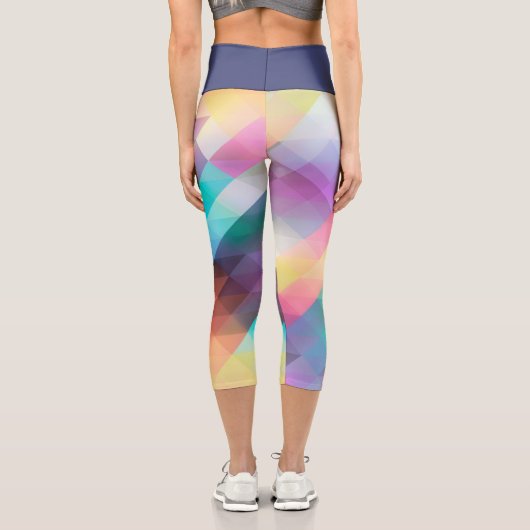 Wasserfarbe Capri Leggings (Rückseite)
