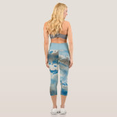 Wasserfarbe Capri Leggings (Rückseite)