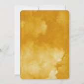 Wasserfarbe Ceylon Gelb Moderne Weihnachtskarte Einladung (Rückseite)
