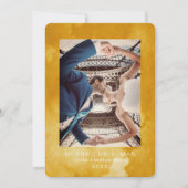 Wasserfarbe Ceylon Gelb Moderne Weihnachtskarte Einladung (Vorderseite)