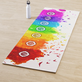 Wasserfarbe Chakras Yoga Mat - 10 Yogamatte