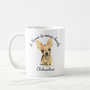 Wasserfarbe Chihuahua Hund Tier Kaffeetasse