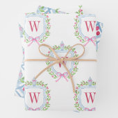 Wasserfarbe Chinoiserie Ginger Jars Wappen Geschenkpapier Set (Beispiel)