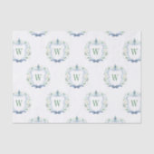 Wasserfarbe Chinoiserie Ginger Jars Wappen Seidenpapier (Vorderseite)