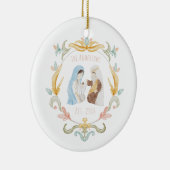 Wasserfarbe Christlich Weihnachtskrippe Keramik Ornament (Rechts)