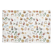 Wasserfarbe Christlich Weihnachtskrippe Kissenbezug (Rückseite)