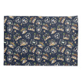 Wasserfarbe Christlich Weihnachtskrippe Kissenbezug (Rückseite)