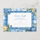 Wasserfarbe Ciao, Baby Italian Baby Diapper Raffle Begleitkarte (Vorderseite)