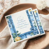 Wasserfarbe Ciao, Italienische Babydusche Serviette