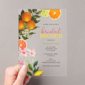 Wasserfarbe Citrus Bridal Brunch Brautparty Acryleinladungen (Insitu (Handheld))