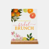 Wasserfarbe Citrus Bridal Brunch Brautparty Acrylschild (Vorderseite)