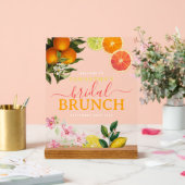 Wasserfarbe Citrus Bridal Brunch Brautparty Acrylschild (Hochzeit)