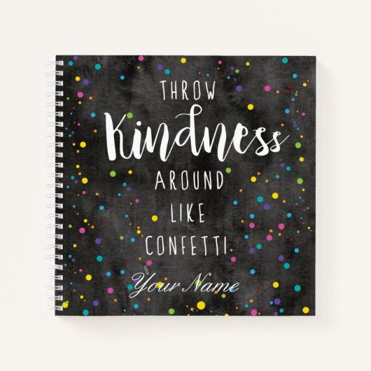 Wasserfarbe Confetti Notizblock (Vorderseite)