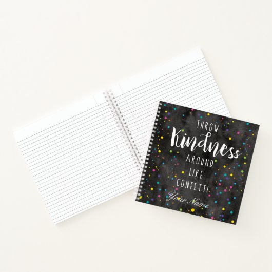 Wasserfarbe Confetti Notizblock (Innenseite)