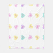 Wasserfarbe Convo Heartz BESTE FREUNDIN Medium Fle Fleecedecke (Vorderseite)