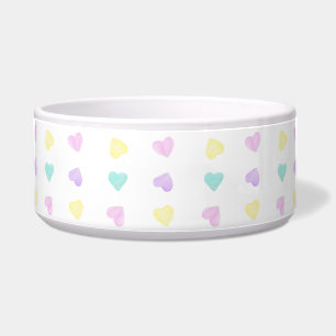Wasserfarbe Convo Herzmuster Muster Pet Bowl Napf