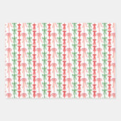 Wasserfarbe Coquette Bows Weihnachtsbaum Geschenkpapier Set (Vorderseite 3)