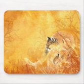 Wasserfarbe Cougar Puma Berg Löwe Mousepad (Vorne)