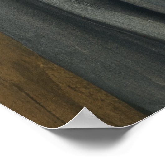 Wasserfarbe Creepy Antike Clown Frau Viktorianisch Poster (Ecke)