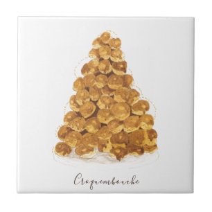 Wasserfarbe Croquembouche Fliese